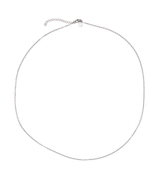 Sterling Silver Chain for Women in a Rhodium Plating, in 16.5" and 23.6" Length, Cadenas Collection