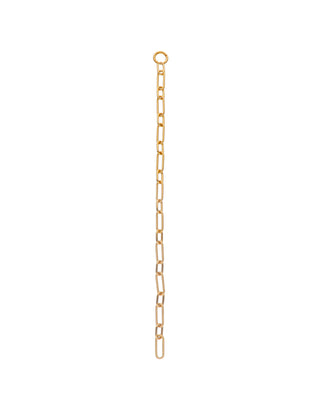 Sterling Silver Gold-Plated Chain Section Bracelet for Men and Women, 20cm Length, Mix&Match Collection